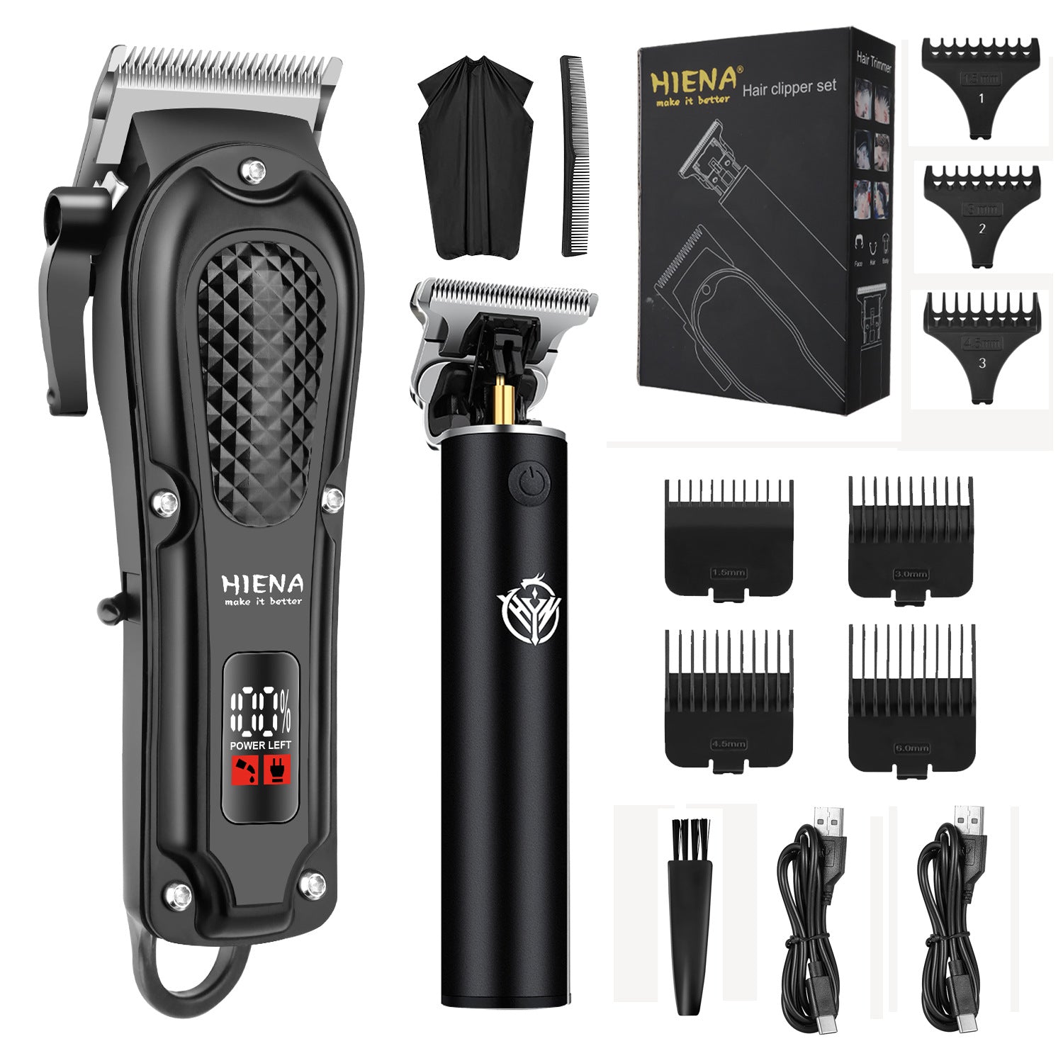 Rechargeable Hair Clipper with Digital Display