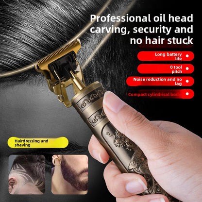 Rechargeable Hair Clipper with Stainless Steel Blades