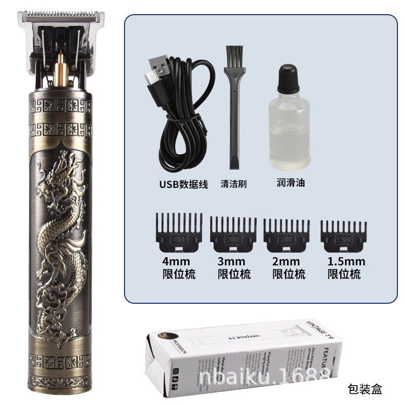 Rechargeable Hair Clipper with Stainless Steel Blades