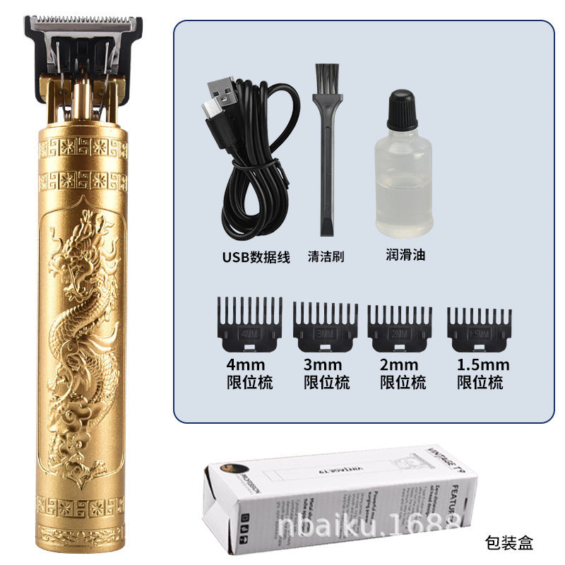 Rechargeable Hair Clipper with Stainless Steel Blades