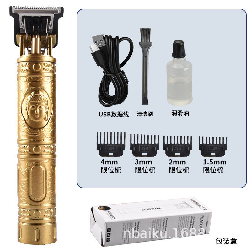Rechargeable Hair Clipper with Stainless Steel Blades