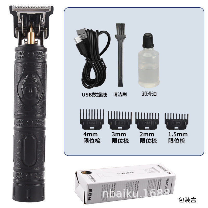 Rechargeable Hair Clipper with Stainless Steel Blades
