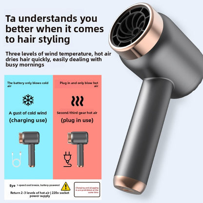 Rechargeable hair dryer