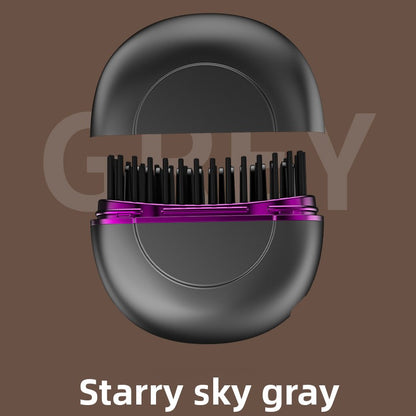 Rechargeable hair straightening comb