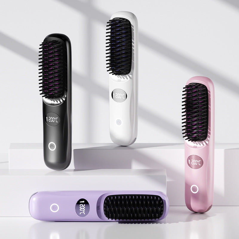 Rechargeable Hair Straightening Comb