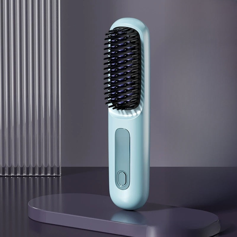 Rechargeable Hair Straightening Comb with LCD Display