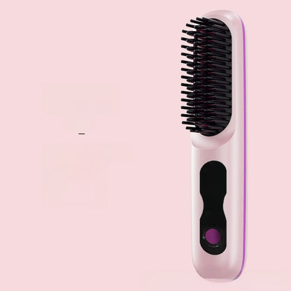 Rechargeable Hair Straightening Comb with LCD Display