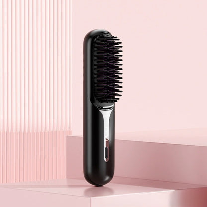 Rechargeable Hair Straightening Comb with LCD Display