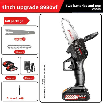 Rechargeable handheld chainsaw