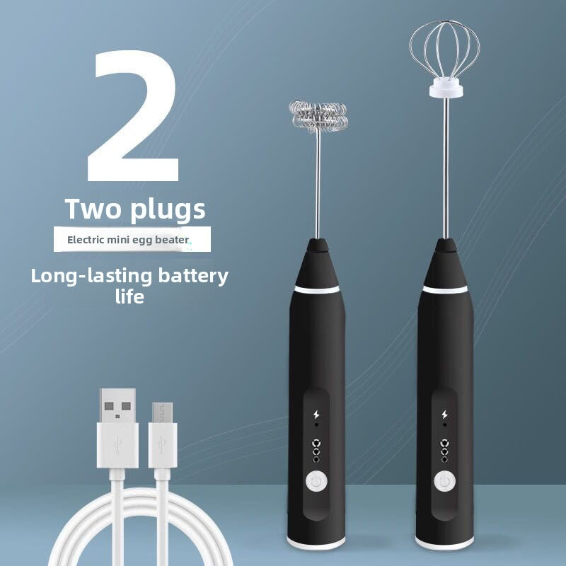Rechargeable Handheld Mixer with Dual Attachments