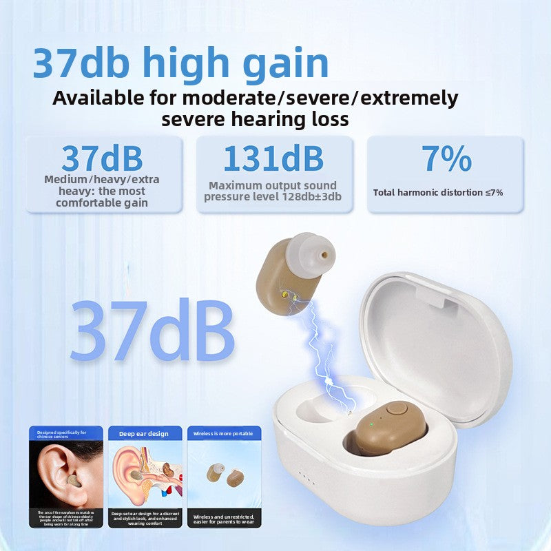 Rechargeable Hearing Aid for Elderly Severe Deafness
