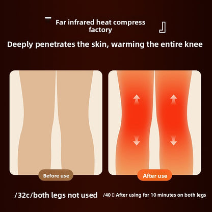 Rechargeable Heating Knee Massager with Adjustable Temperature