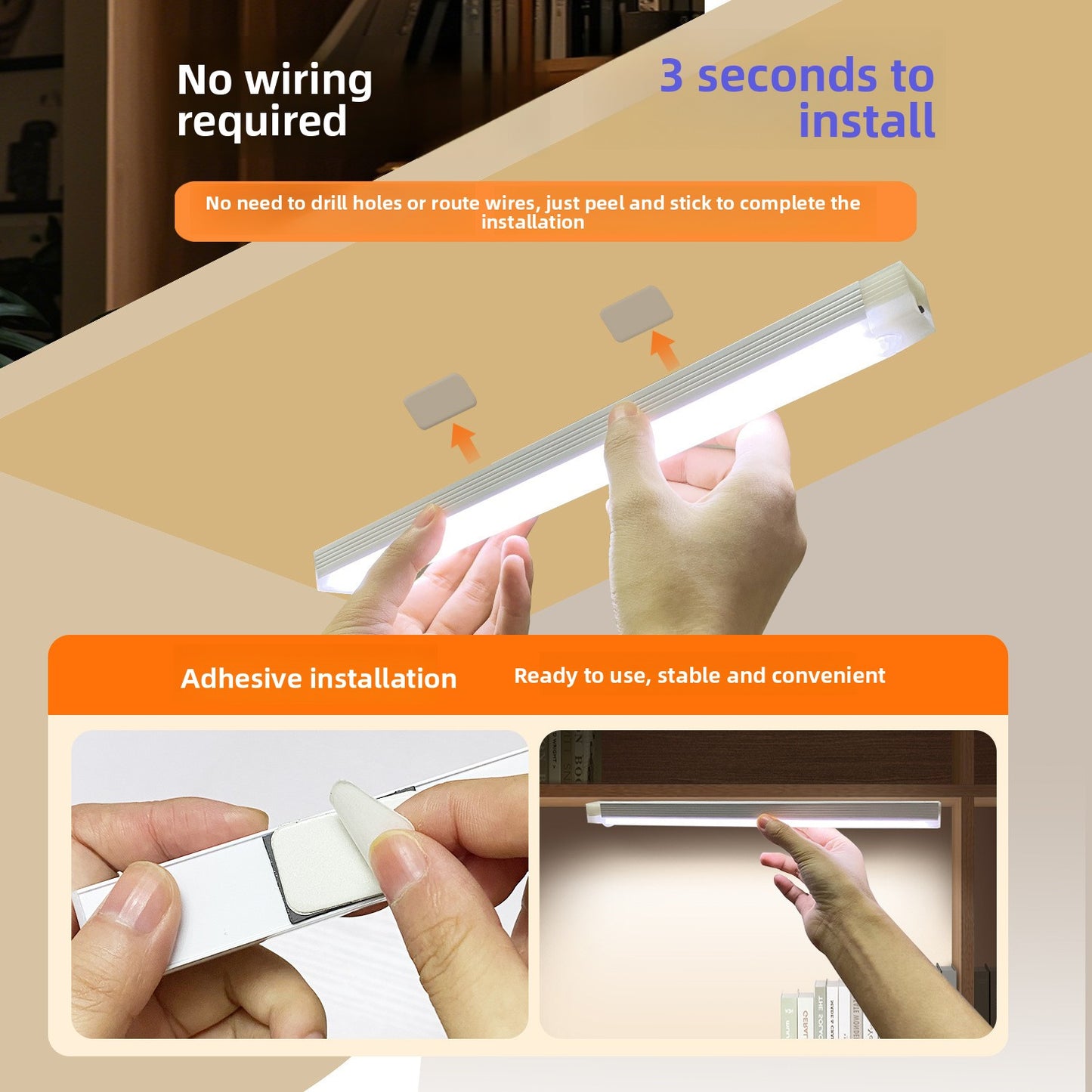 Rechargeable Human Body Sensor Lamp