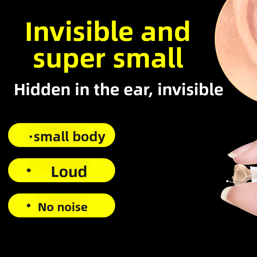 Rechargeable In-Ear Hearing Aid Sound Amplifier