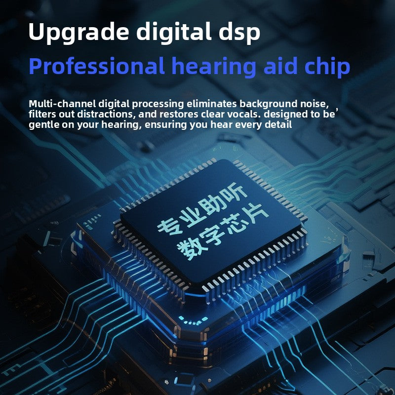 Rechargeable In-Ear Hearing Aid Sound Amplifier