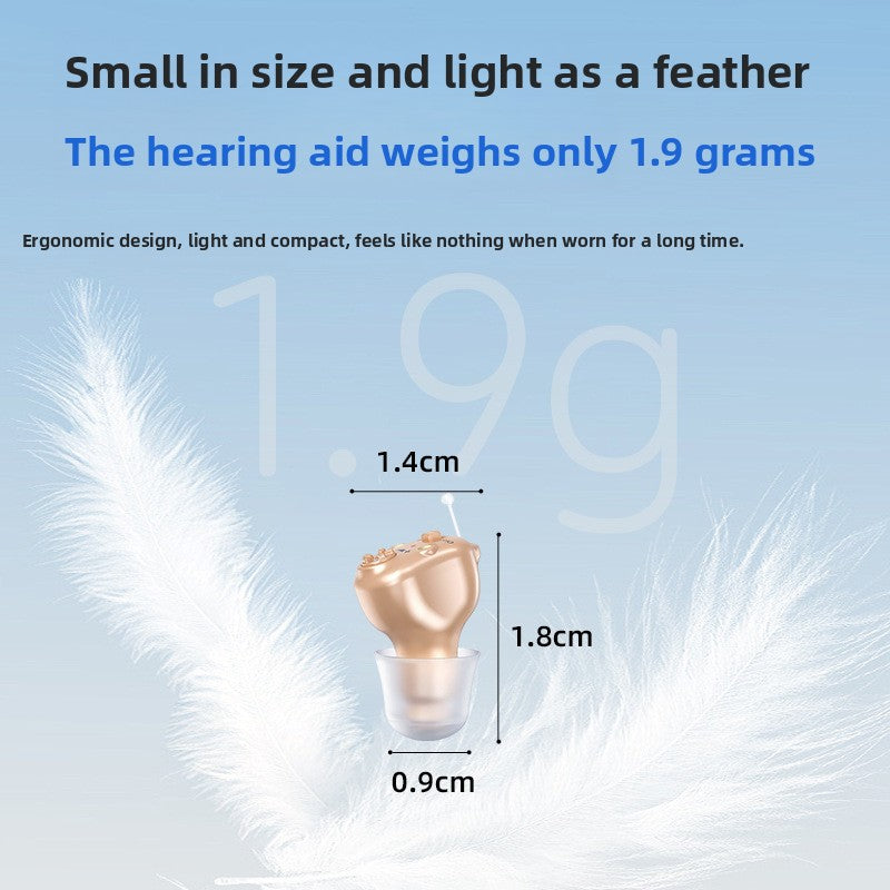 Rechargeable In-Ear Hearing Aid Sound Amplifier