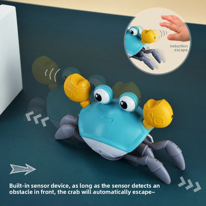 Rechargeable Interactive Electric Crab Toy with Music and Lights