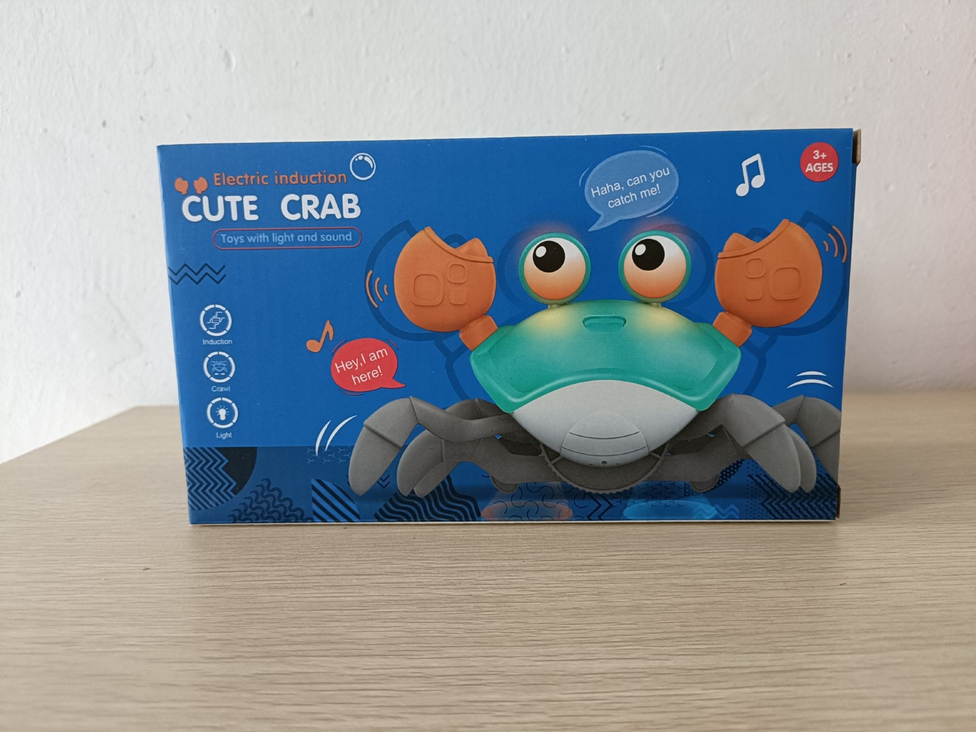 Rechargeable Interactive Electric Crab Toy with Music and Lights
