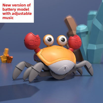 Rechargeable Interactive Electric Crab Toy with Music and Lights