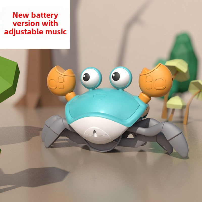 Rechargeable Interactive Electric Crab Toy with Music and Lights