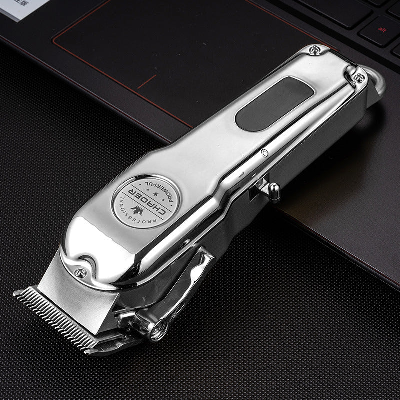 Rechargeable LCD Hair Clipper with Metal Body