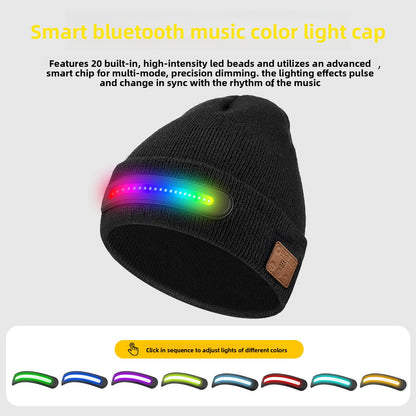 Rechargeable LED Bluetooth Music Hat