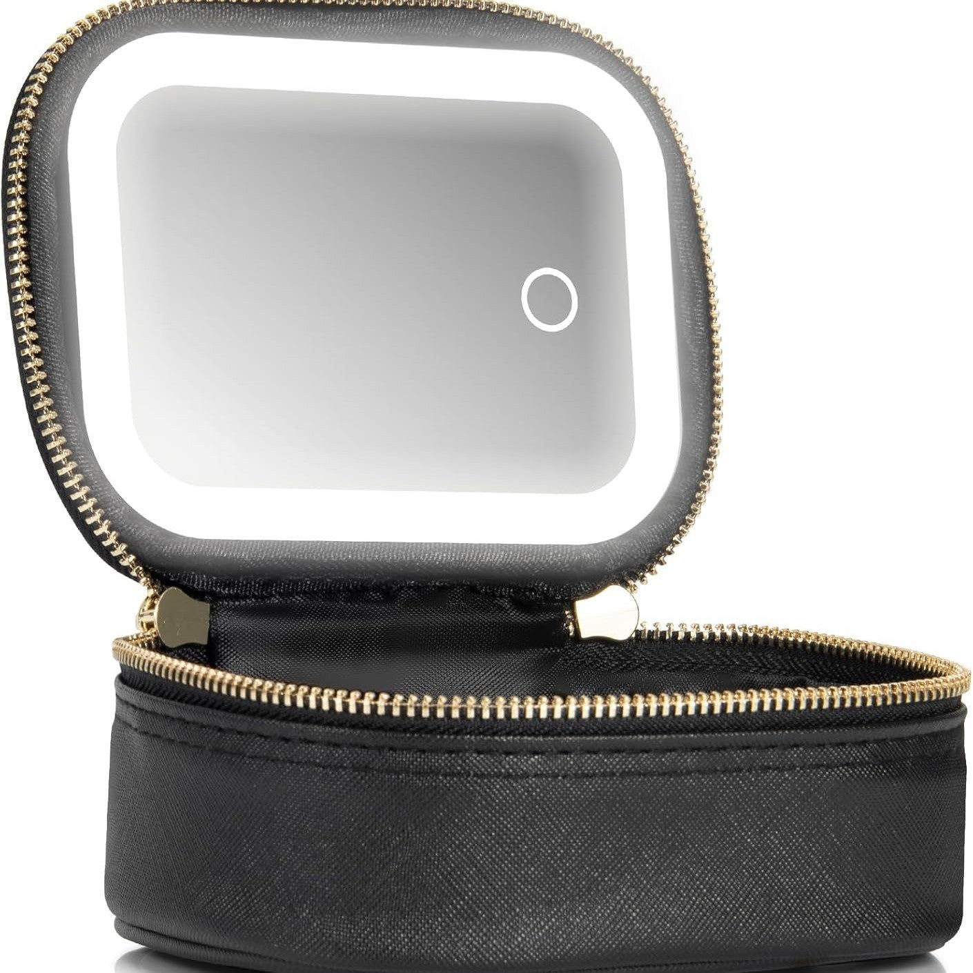 Rechargeable LED Cosmetic Bag with Mirror