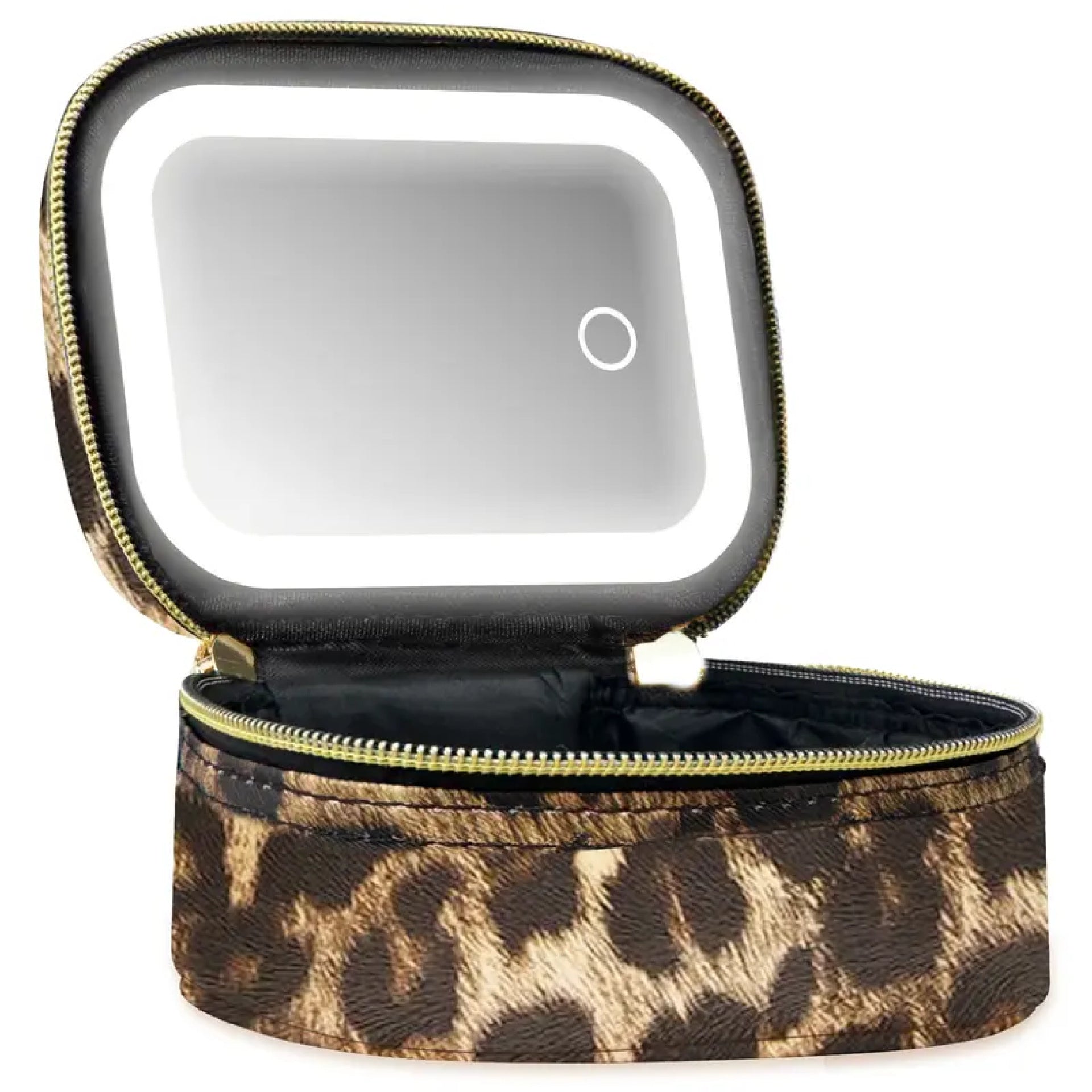 Rechargeable LED Cosmetic Bag with Mirror