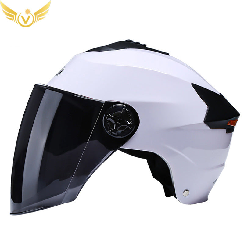 Rechargeable LED Half Helmet
