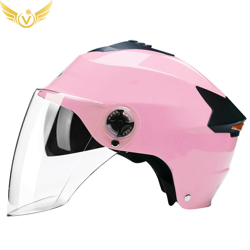 Rechargeable LED Half Helmet