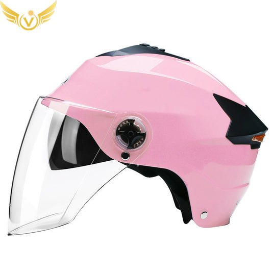 Rechargeable LED Half Helmet