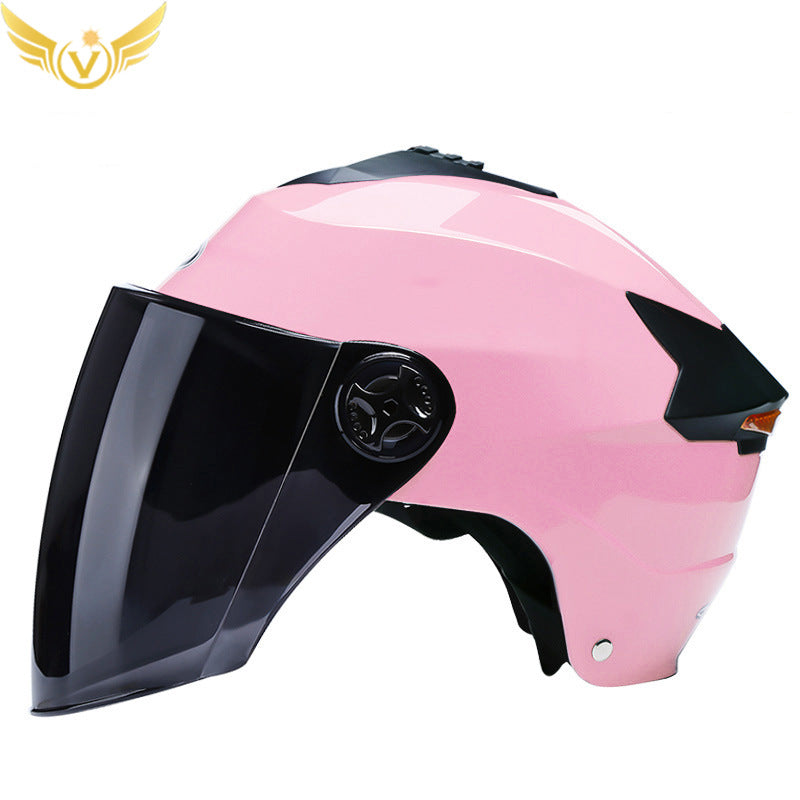 Rechargeable LED Half Helmet