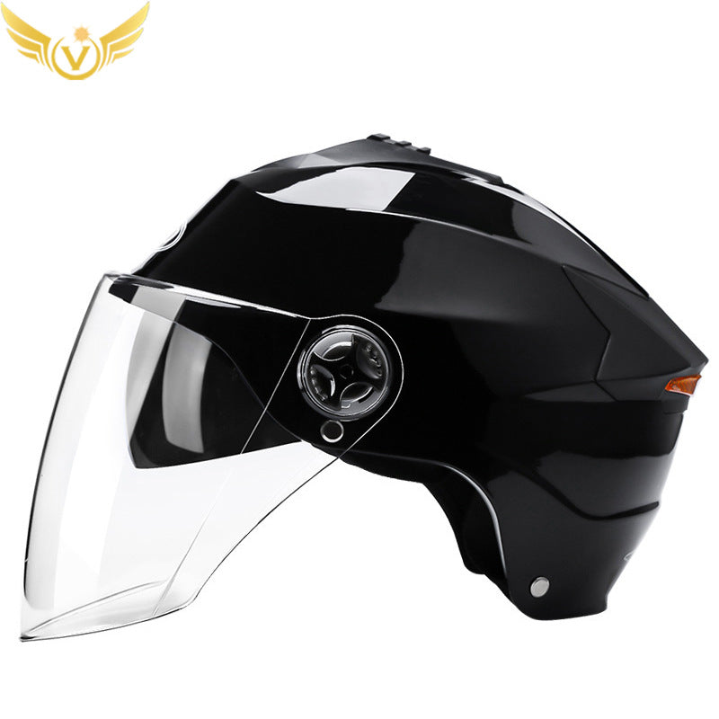 Rechargeable LED Half Helmet
