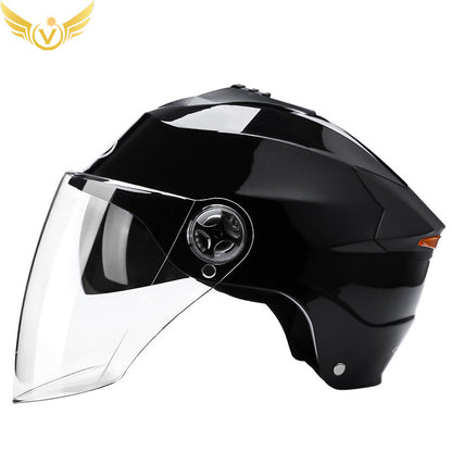 Rechargeable LED Half Helmet