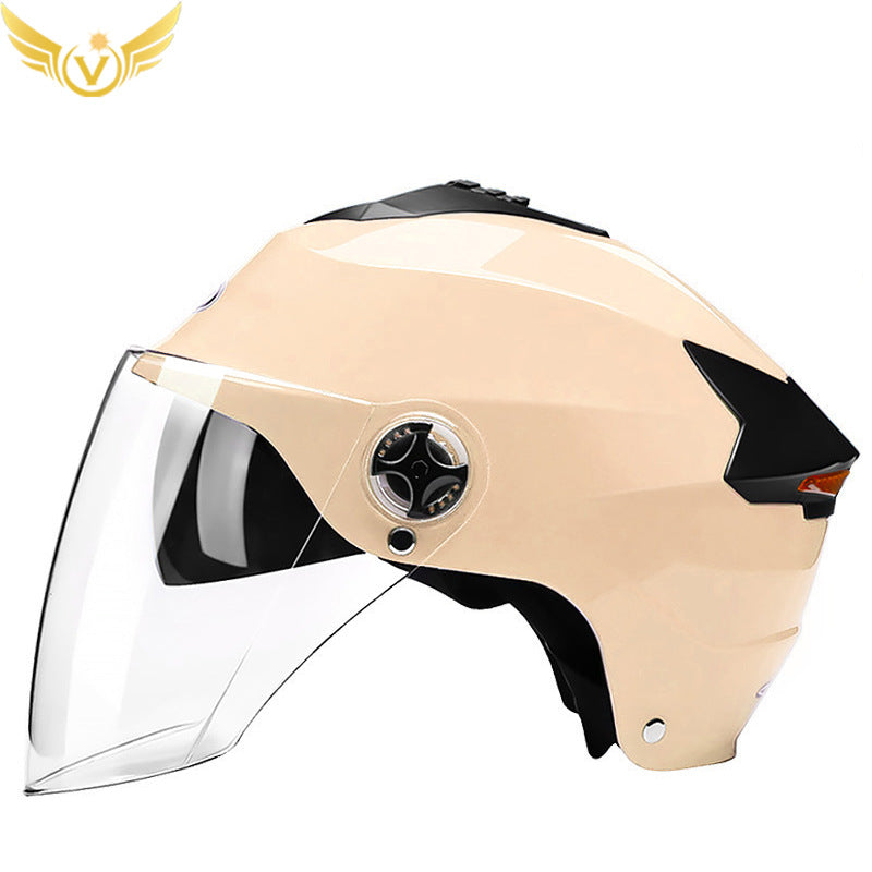 Rechargeable LED Half Helmet