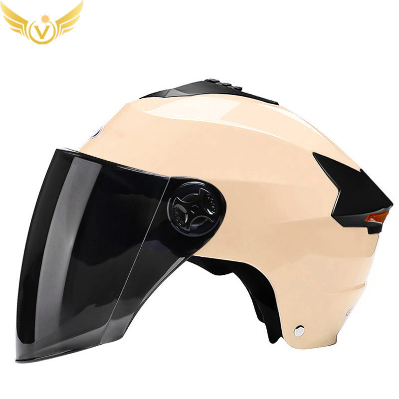Rechargeable LED Half Helmet