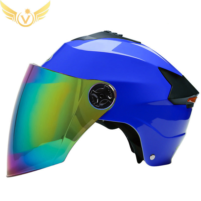 Rechargeable LED Half Helmet