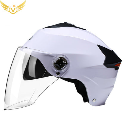 Rechargeable LED Half Helmet