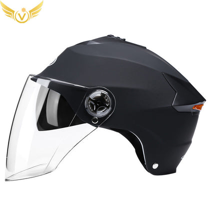 Rechargeable LED Half Helmet