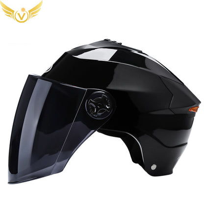Rechargeable LED Half Helmet