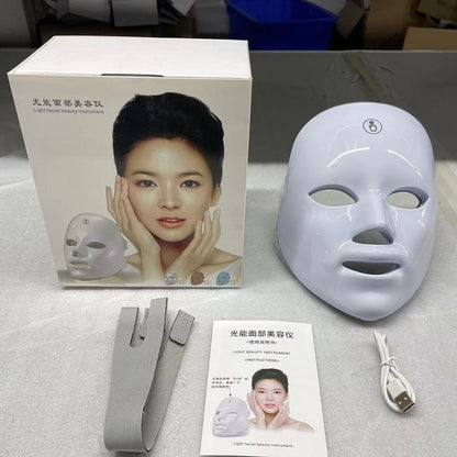 Rechargeable LED Light Therapy Facial Mask