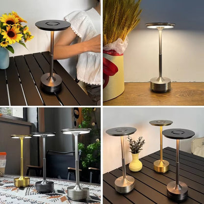 Rechargeable LED Metal Table Lamp with Touch Control
