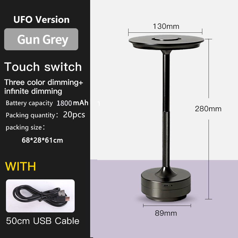 Rechargeable LED Metal Table Lamp with Touch Control