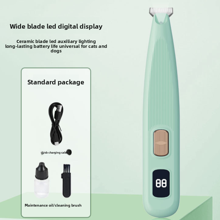 Rechargeable LED Pet Hair Trimmer