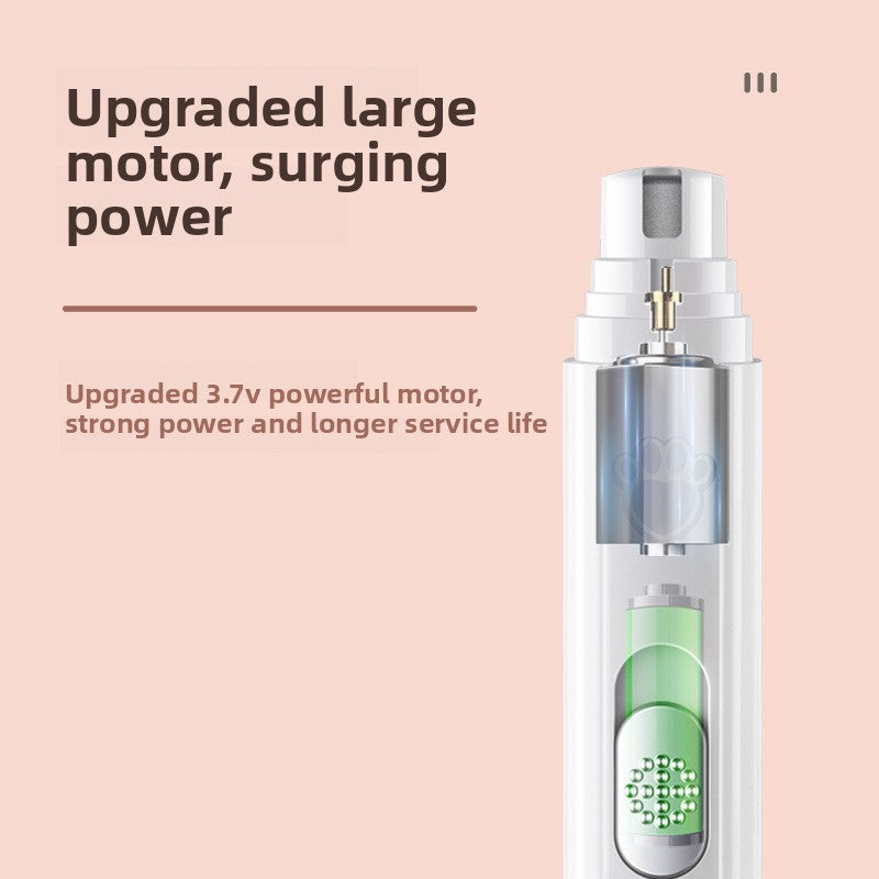Rechargeable LED Pet Nail Grinder Trimmer