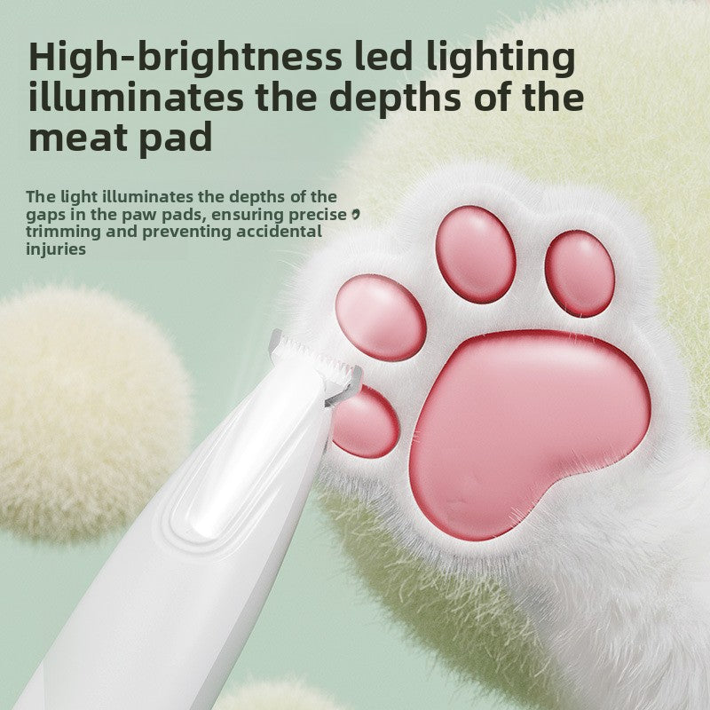 Rechargeable LED Pet Paw Hair Trimmer