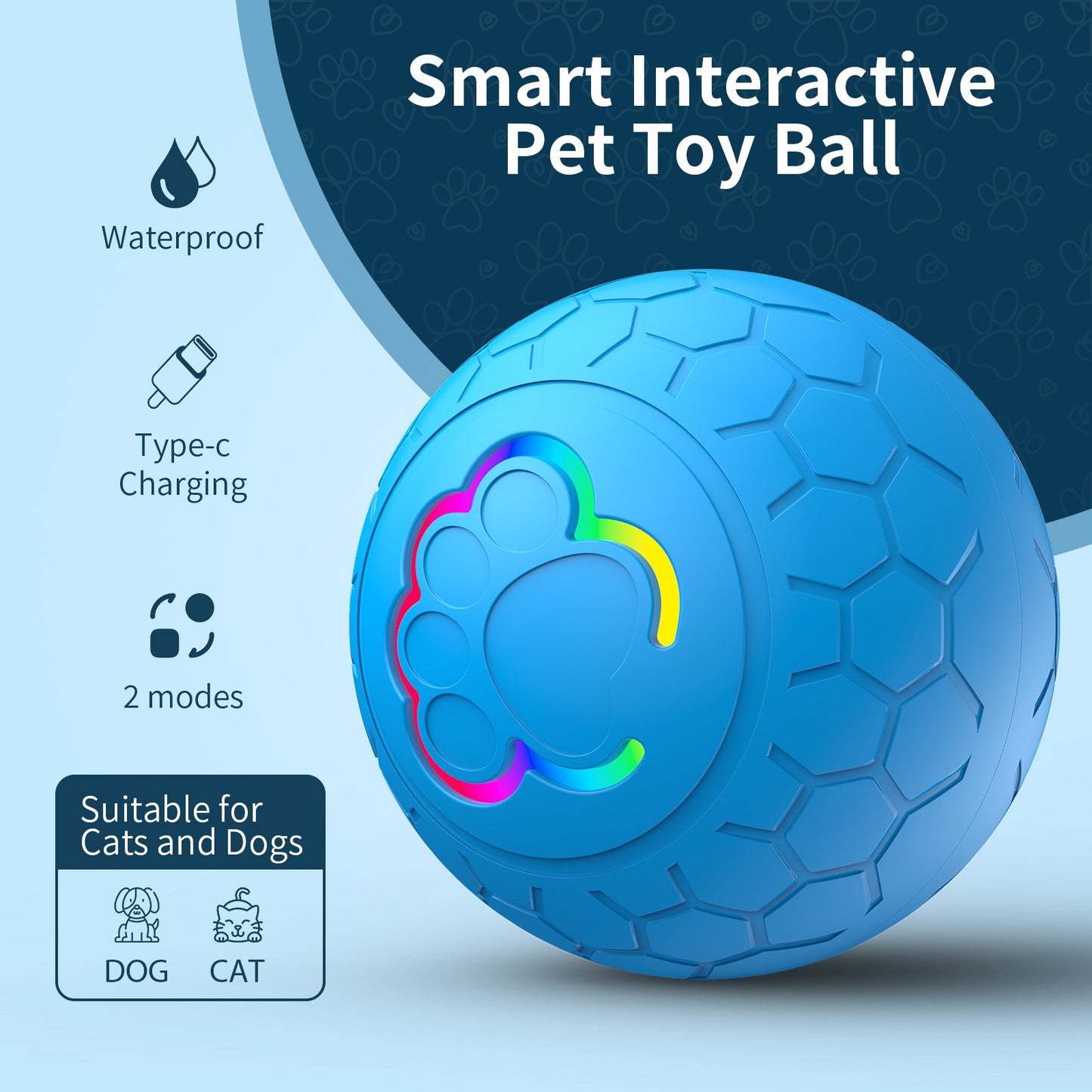 Rechargeable LED Pet Toy Ball