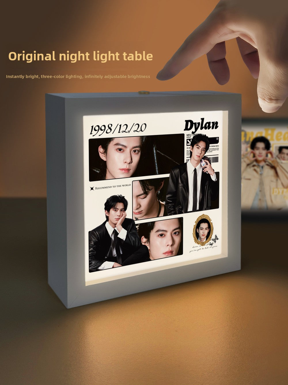 Rechargeable LED Photo Frame with Celebrity Designs