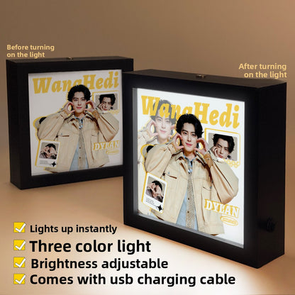 Rechargeable LED Photo Frame with Celebrity Designs