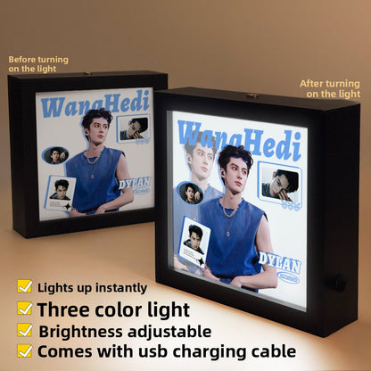 Rechargeable LED Photo Frame with Celebrity Designs
